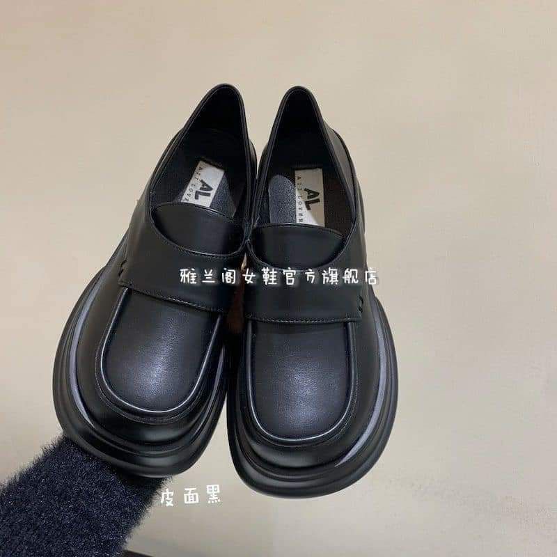 Giày lười búp bê nữ phong cách ulzzang đế cao 4cm