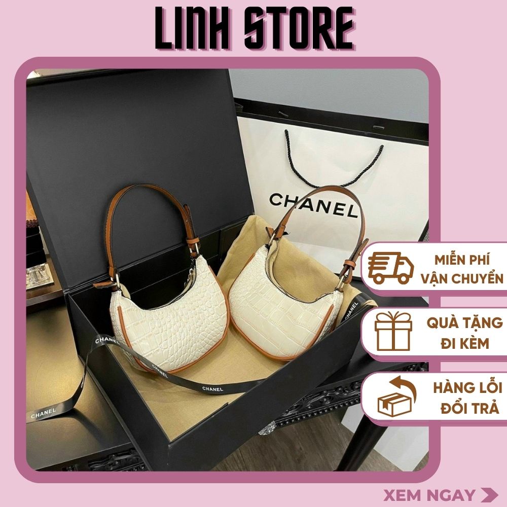 Túi Xách Nữ Linh StoreKẹp Nách Da Rắn Trơn Xinh Xắn Phong Cách Hàn Quốc