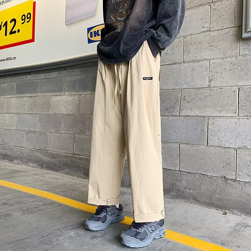 Quần Dài Dáng Rộng Lưng Thun Co Giãn Thoải Mái Phong Cách Hàn Quốc Thời Trang Cho Nam size M-3XL