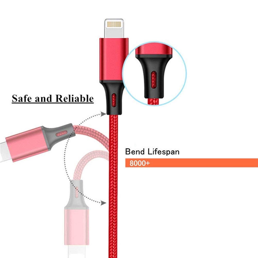 Cáp sạc và truyền dữ liệu USB chia 3 đầu cắm Micro USB/Type-C/Lightning tiện dụng