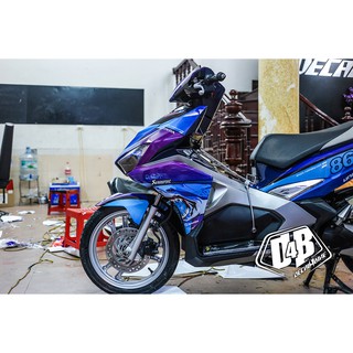 [D4B-Tem chuẩn xịn] Tem trùm xe Air Blade 2016 Shark