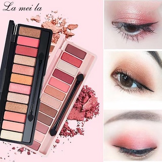 Bảng Phấn Mắt 10 Màu Lì Và Ánh Ngọc Trai Kết Hợp Trang Điểm Kháng Nước Và Lâu Trôi.