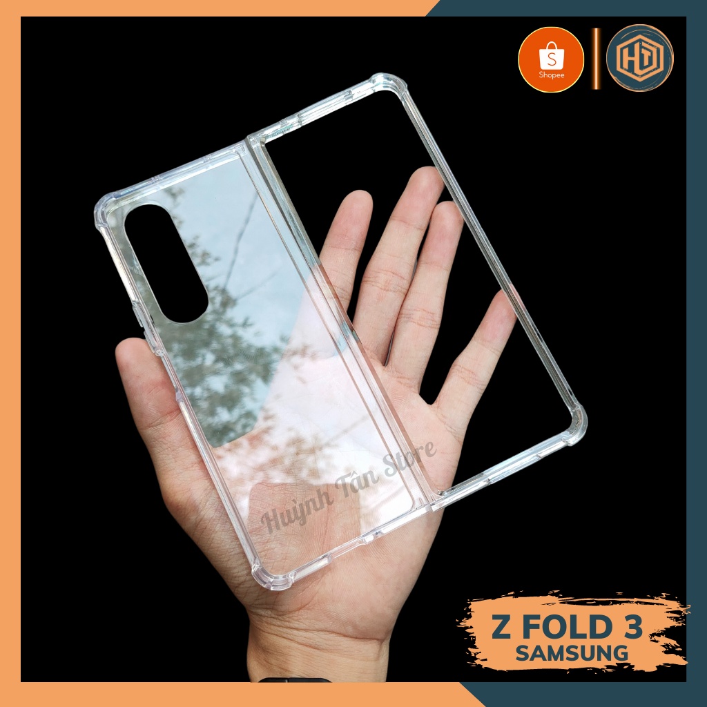 Ốp lưng Samsung Z Fold 3 Fold 4 trong suốt Clear Color Ver 3 viền dẻo chống sốc, chống va đập,giữ nguyên vẻ đẹp của máy