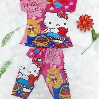 đồ bộ bé gái in 3D Mèo Hello Kitty