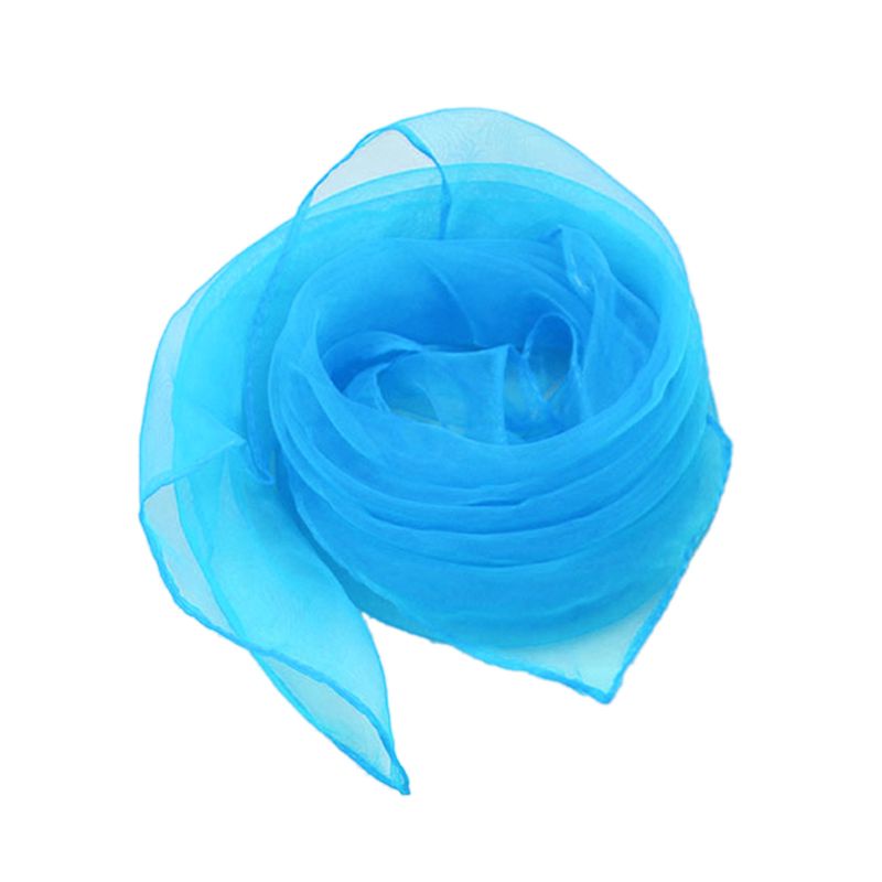 Khăn Choàng Cổ Chiffon Hình Vuông Màu Trơn Ngọt Ngào Kích Thước 70x70CM Thời Trang Cho Nữ