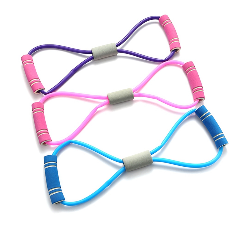 Aqtten Elastic Resistance Bands Tube Workout Exercise Band Yoga Fitness Equipment Exercise Band