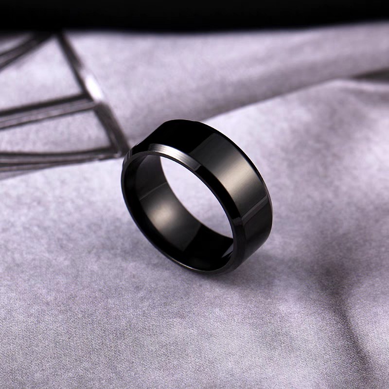 Nhẫn titan nam Bằng Thép Không Gỉ Cao Cấp