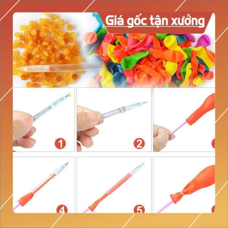 [SIÊU RẺ] Bóng 500 quả thay, 2 đầu nối (magic balloons)