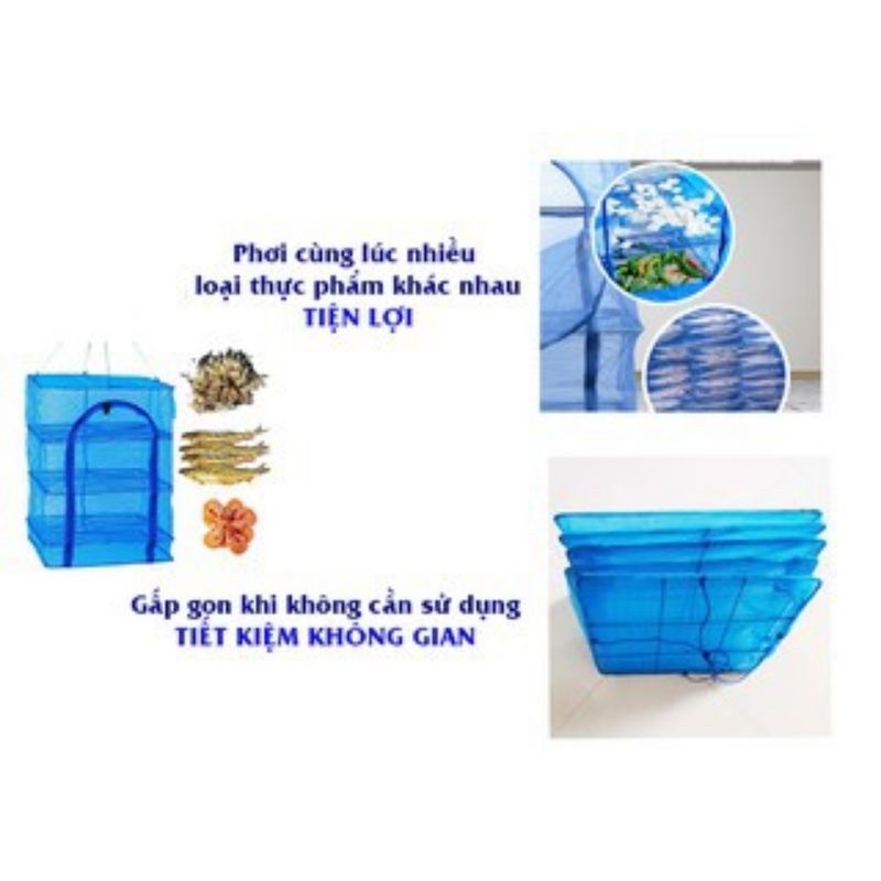Lồng phơi thực phẩm, phơi cá khô thịt khô, chống ruồi muỗi côn trùng dễ vệ sinh