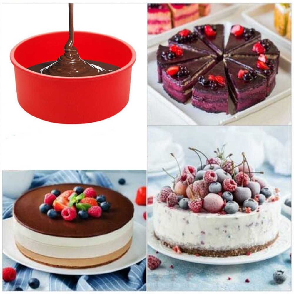 【COD】Khuôn Silicone Làm Bánh Hình Tròn