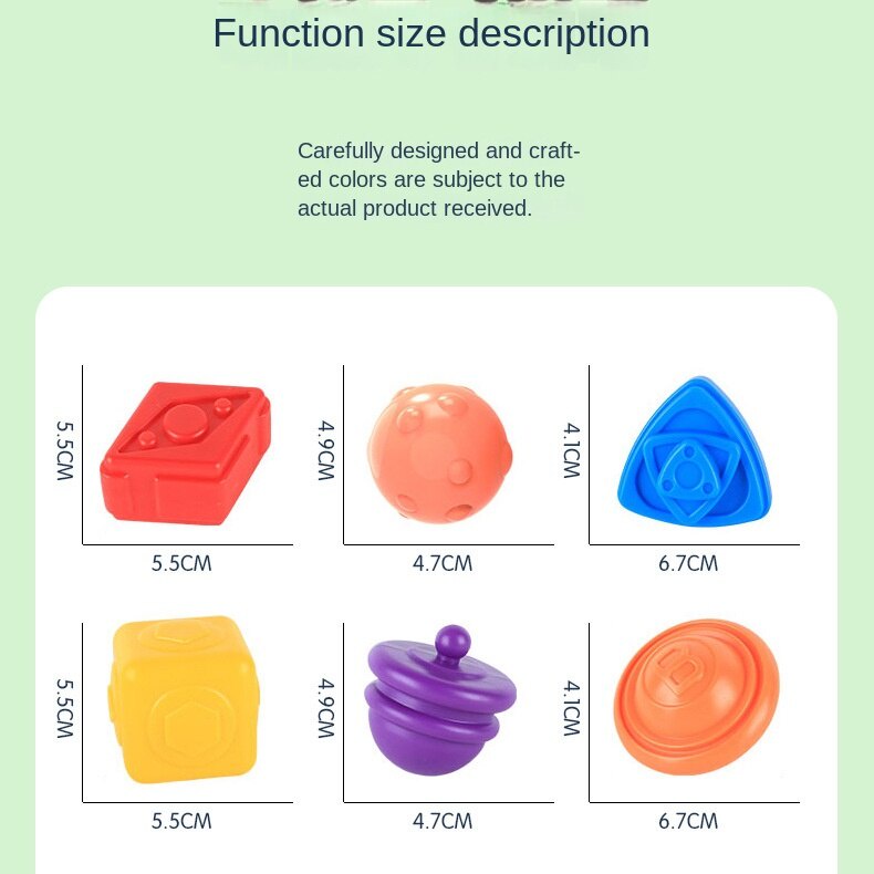 Đồ Chơi Khối Lập Phương Đầy Màu Sắc Kèm 6 Cảm Biến Nhiều Màu Sắc Cho Bé 2-4 Tuổi 2-4 Tuổi