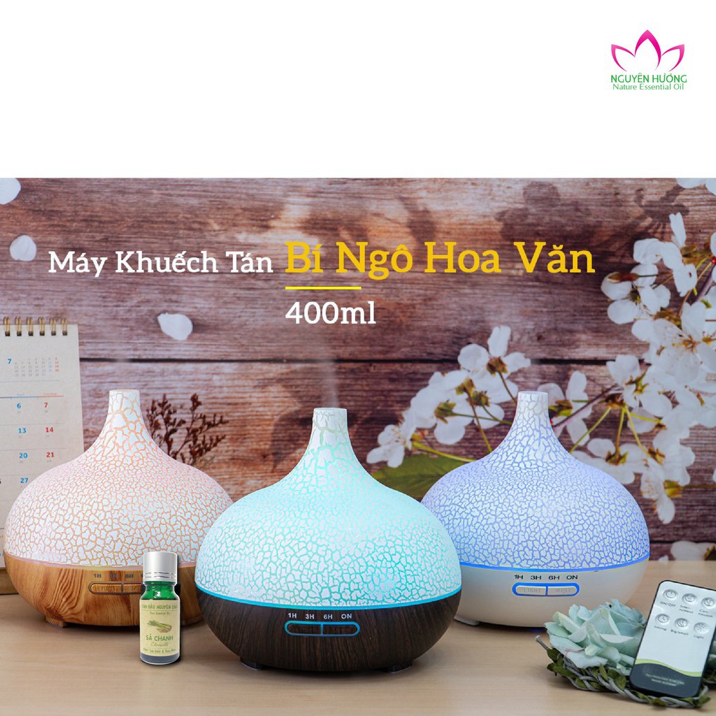 Máy phun sương tinh dầu mini nhỏ gọn 500ml - Xông thơm phòng ngủ [ BH 6T ]