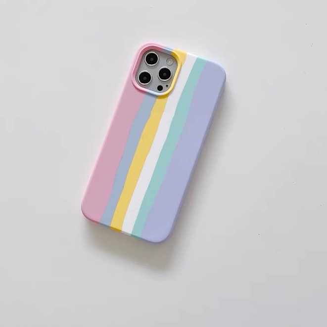 Ốp lưng chống bẩn hình cầu vồng full viền dành cho 6/6s/6plus/6splus/7/7plus/8/8plus/x/xs/xsmax/11/11promax
