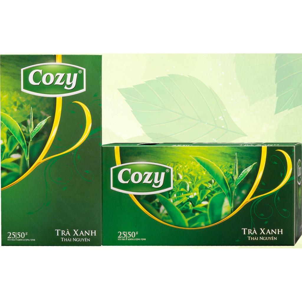 Trà cozy túi lọc nhiều hương vị đào, dâu, nhài, sen, hạc hà, táo, xanh, hồng trà