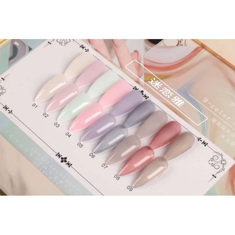 AIFER Sét Sơn gel thạch 9 chai màu !