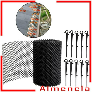 [Almencla] Tấm bảo vệ mảnh vụn lưới máng xối màu đen Tấm bảo vệ lá
