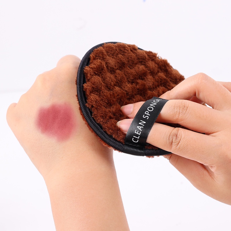 1 Miếng Bông Tẩy Trang Bằng Sợi Microfiber Mềm Có Thể Tái Sử Dụng Kèm Túi Đựng