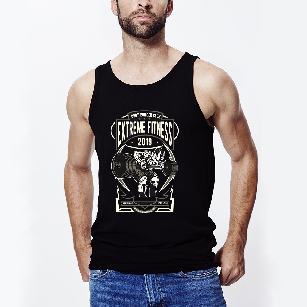 Áo Tank top thể thao HTFashion in hình extreme fitness