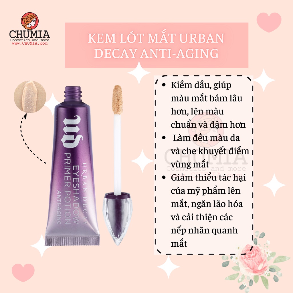 Kem lót mắt URBAN DECAY Anti-Aging Eyeshadow Primer Potion 10ml - chumia | BigBuy360 - bigbuy360.vn