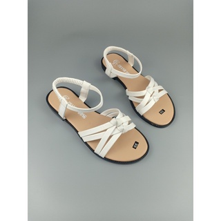 Giày sandal nữ đế bệt 2 nút thắt có size lớn 42