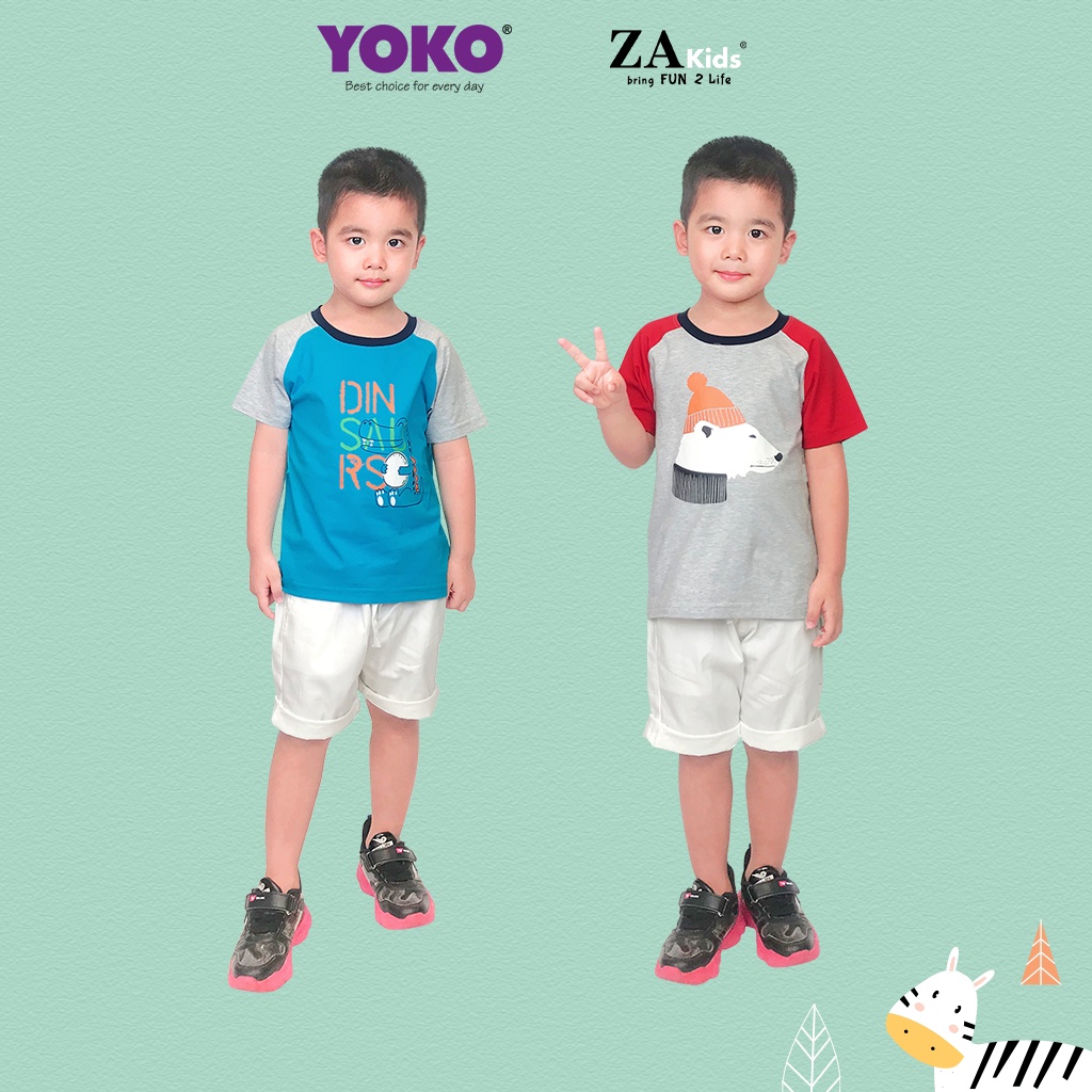 Áo Thun Tay Ngắn Bé Trai  YOKO KID’S FASHION 21345T
