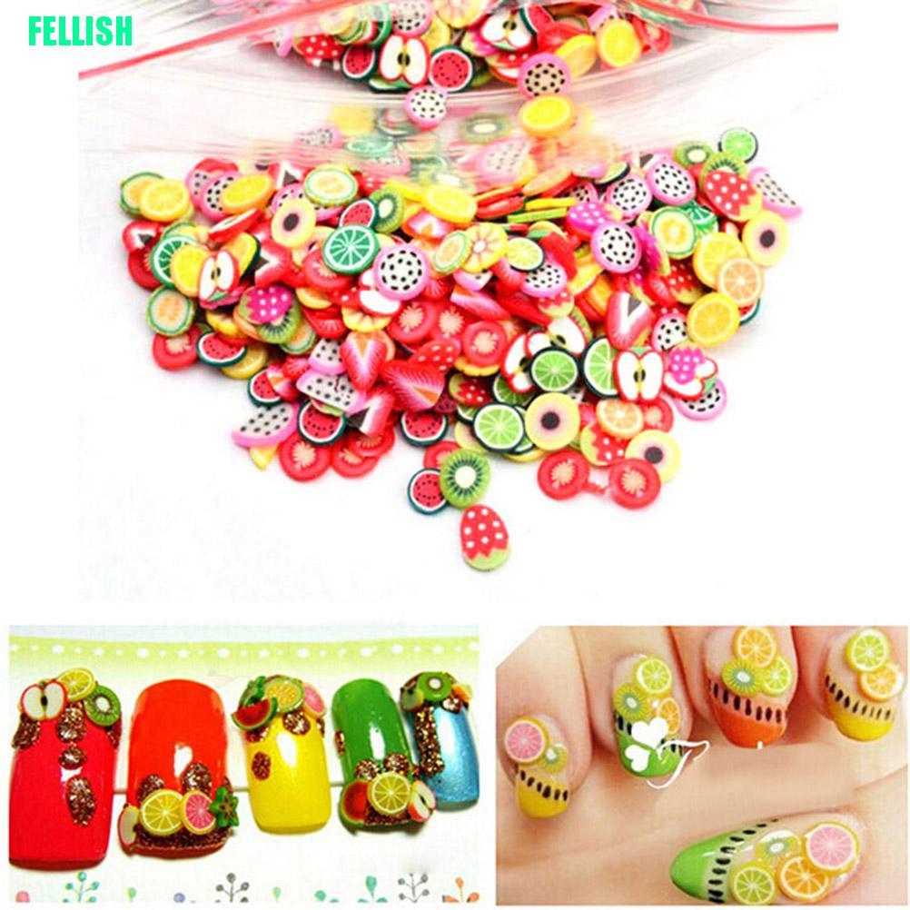 (Hàng Mới Về) Bộ 1000 Miếng Dán 3d Trang Trí Móng Tay