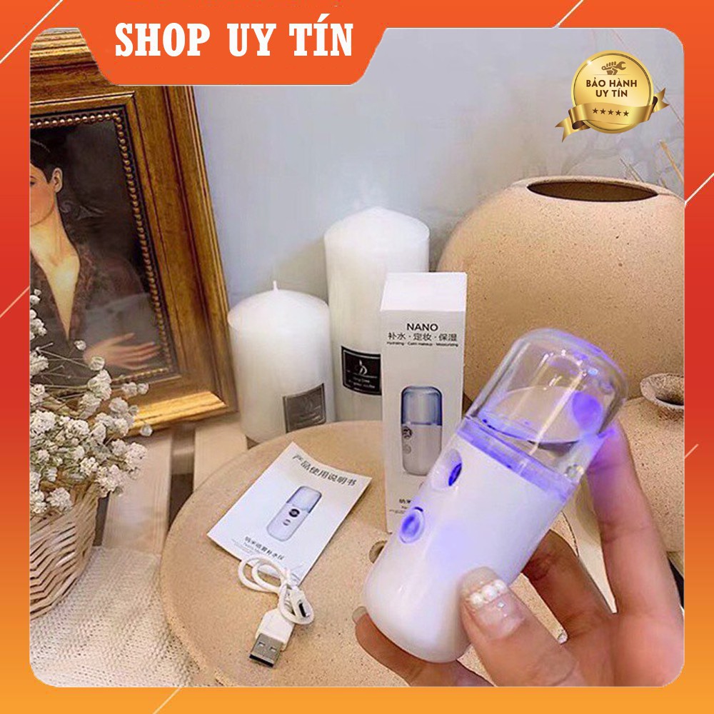 [LOẠI TỐT-GIÁ SIÊU RẺ] Máy Phun Sương, Xịt Khoáng NaNo Mini Cầm Tay Hỗ Trợ Dưỡng Da Cấp Ảm Tối Đa