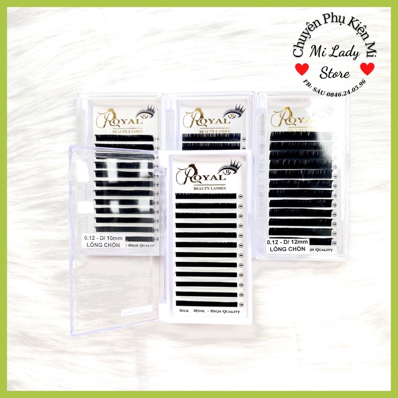 Mi Khay Lông Chồn Cao Cấp Royal độ cong D. (  0.10. 12mm,)