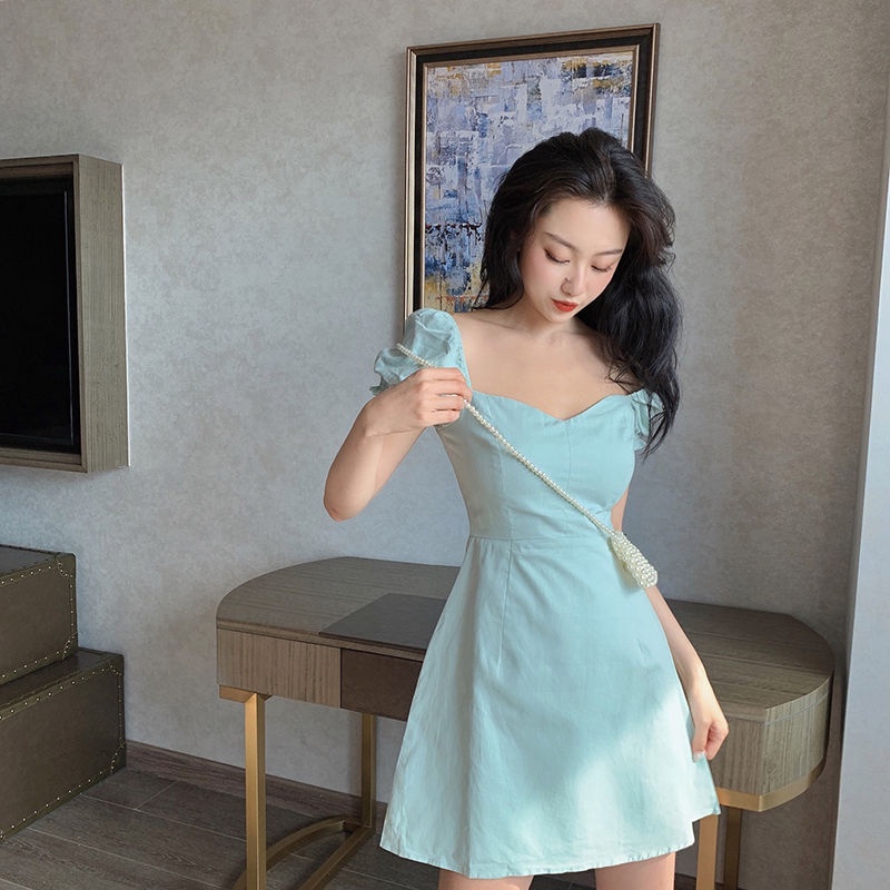 Đầm PERTY phong cách Hàn Quốc retro thời trang mùa hè mới xinh xắn dành cho nữ