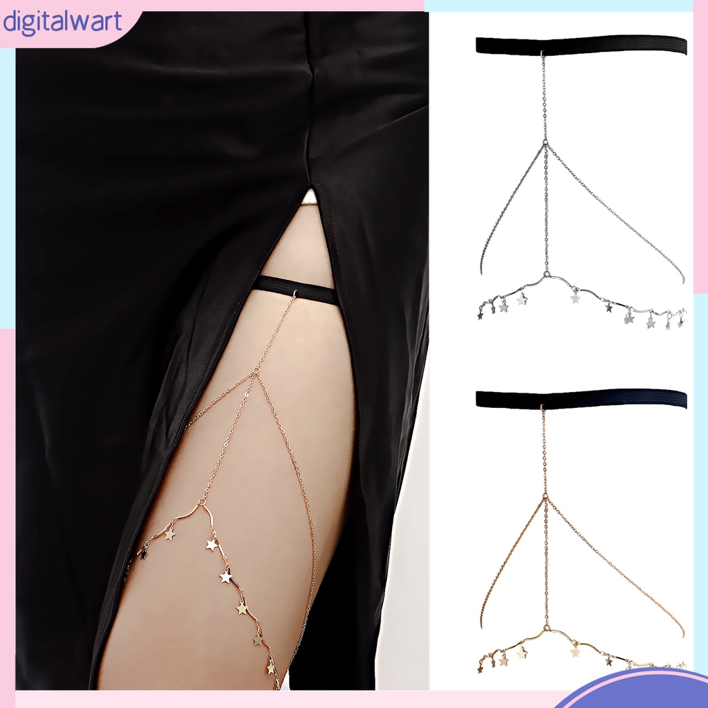 {digitalwart} Dây Xích Cơ Thể Nhiều Lớp Tua Rua Bắt Mắt Hình Học Có Thể Điều Chỉnh Trang Trí Đầm Quyến Rũ Cho Nữ Chuỗi Đeo Đùi Đi Biển