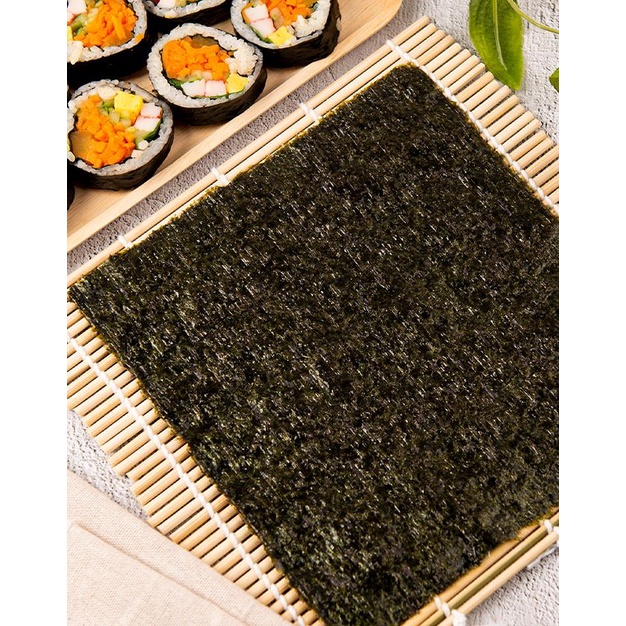 Rong Biển Cuộn Cơm Kimbap 5 Lá K-FOOD Hàn Quốc Gói 11 gr,Mềm Dai Chuẩn Vị-Lá Kim,Mành Tre Cuốn Gimbap,Sushi Sashimi