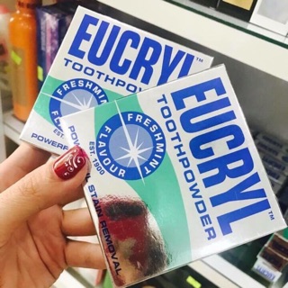 Bột tẩy trắng răng eucryl hàng xách tay uk 50gr