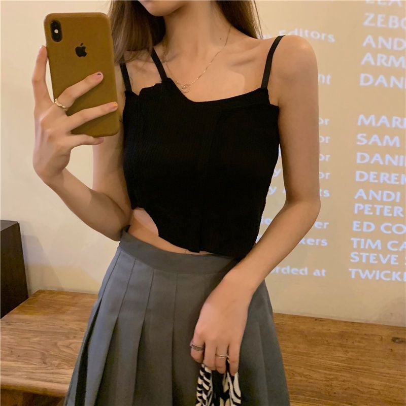 Áo Hai Dây Giả Hai Mảnh Thời Trang Mùa Hè 2022 Cho Nữ