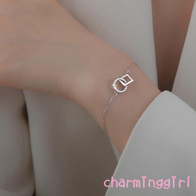 Chm-vòng Cổ / Vòng Tay / Vòng Tay Nối Dài Màu Bạc Đơn Giản Cho Nữ