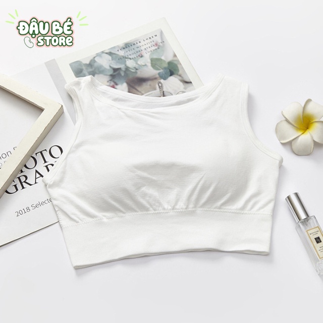 Áo Bra Thể Thao Nâng Ngực Tập Gym Yoga Cho Nữ - Top Ba Lỗ Chất Thun Cotton Kèm Mút Mỏng - Daube - Bra05