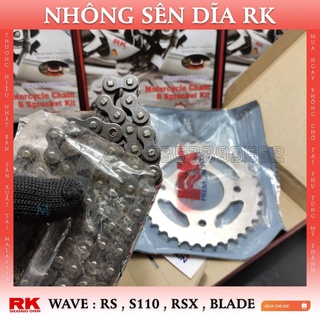 Nhông sên dĩa RK xe Wave RS thương hiệu Nhật Bản êm ái BB