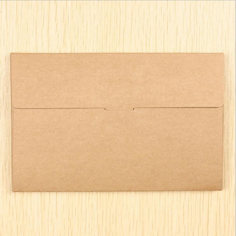 Phong Bì Thư Giấy kraft Thiết Kế Rỗng Màu Đen / Trắng / Nâu Cổ Điển Dùng Làm Thiệp Chúc Mừng