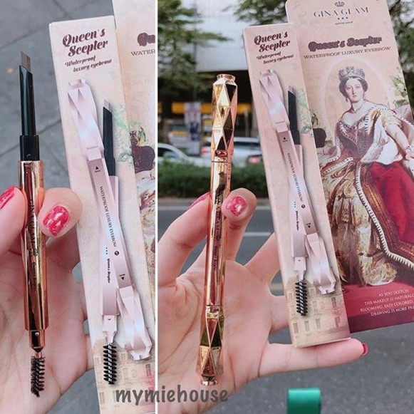 Chì kẻ lông mày Gina Glam Queen's Scepter Waterproof luxury eyebrow