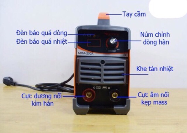 Máy hàn điện tử BTEC MMA - 200A / Công Ty Bảo Hành 12 Tháng