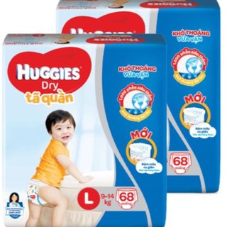 Combo 2 gói tã quần huggies l68 /xl62/xxl56