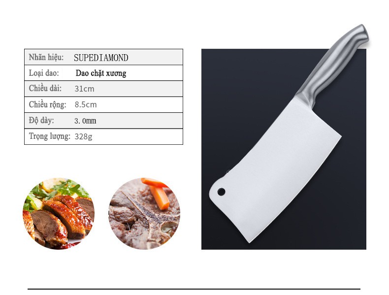 [GIÁ SỈ] Bộ Dao Làm Bếp Nhật Bản 5 Món Làm Từ Inox Bền Đẹp Cứng Chắc, Chống Gỉ Sét, Chống Ăn Mòn,