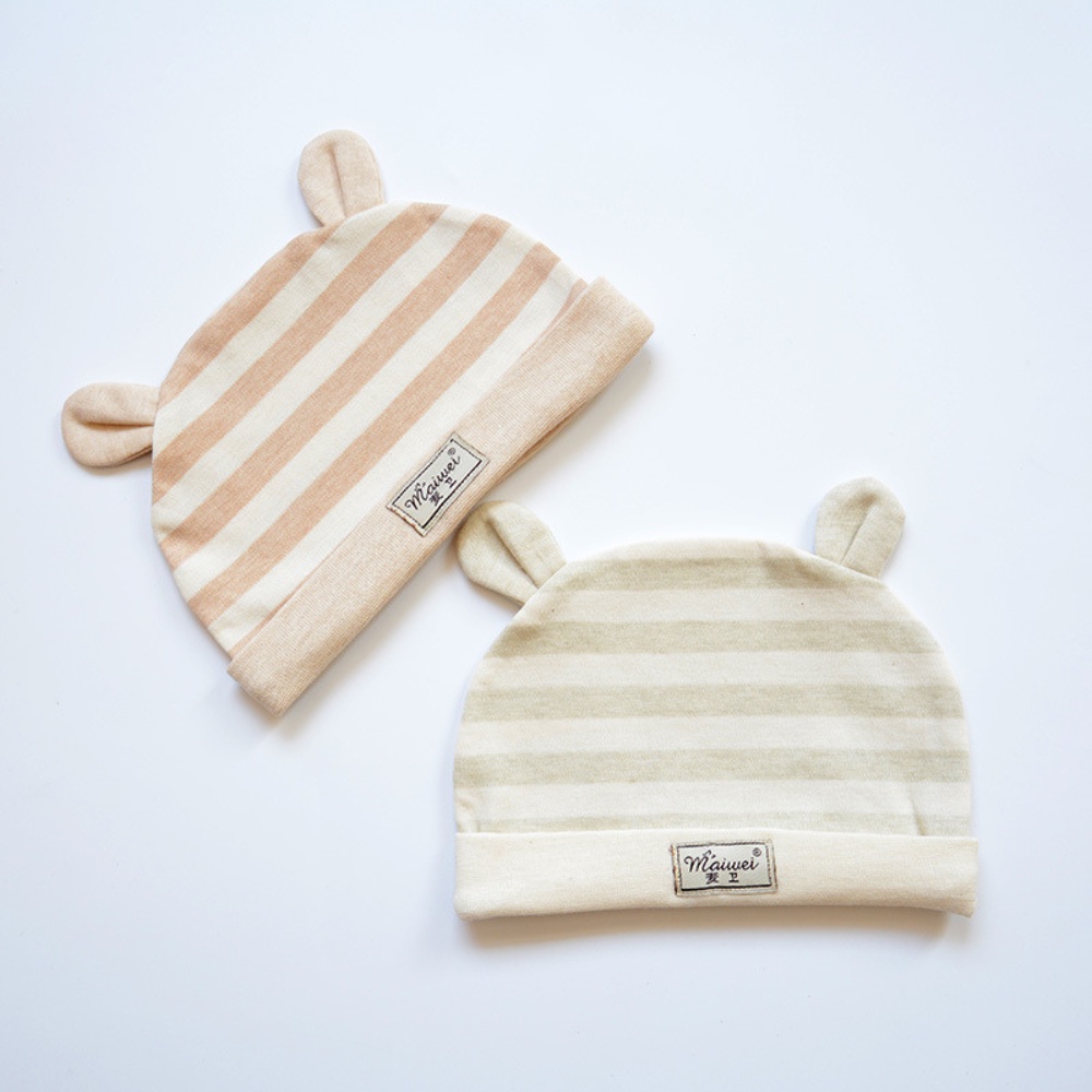 [HÀNG SẴN]Mũ che thóp cho bé sơ sinh, mũ cotton ORGIANIC cao cấp 100%không chất tẩy nhuộm an toàn cho bé giữ ấm đầu
