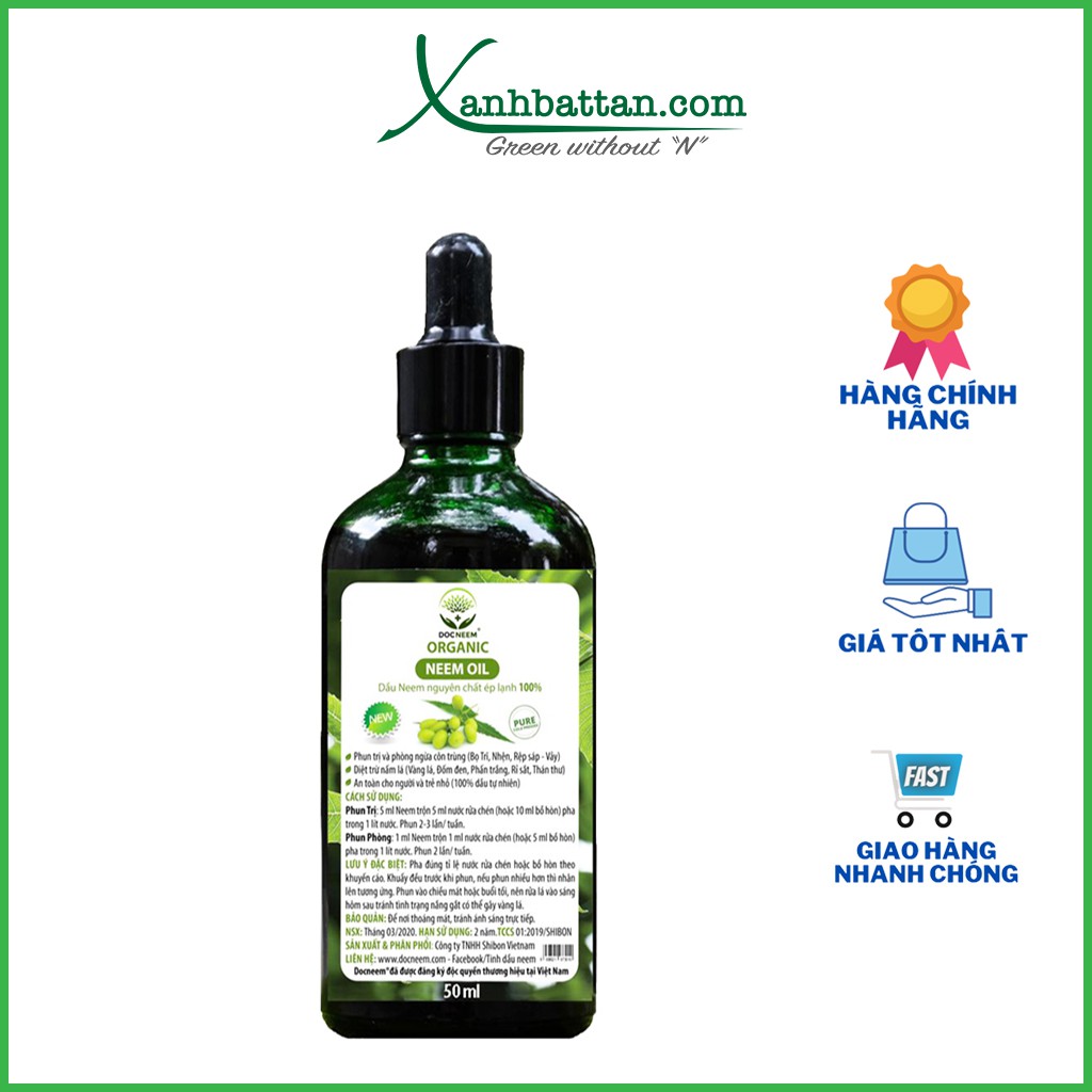 Neem oil trừ bọ trĩ, nhện đỏ trên hoa hồng 50 ml