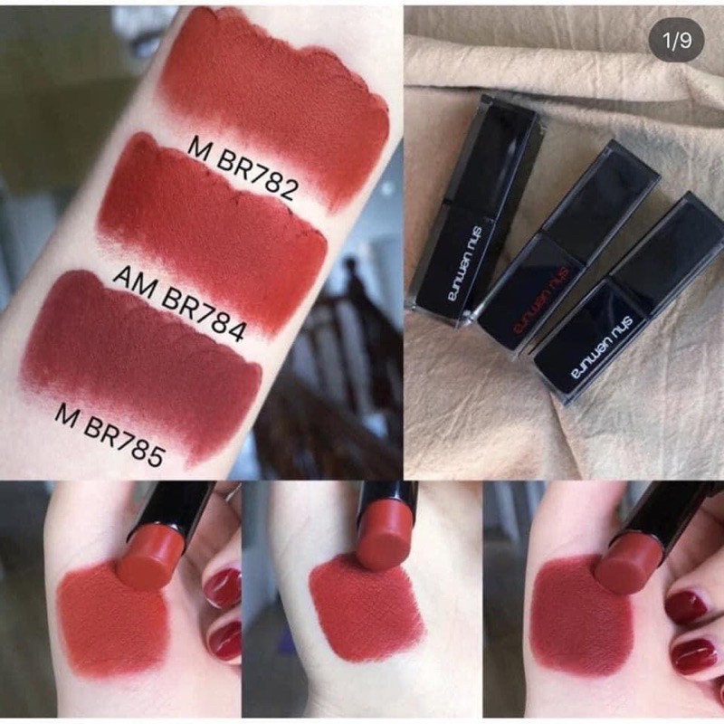 [BILL DUTYFREE] Son Shu Uemura Rouge Unlimited Matte- Amplified matte bản vỏ đỏ có các màu hot 784- 163 - 783