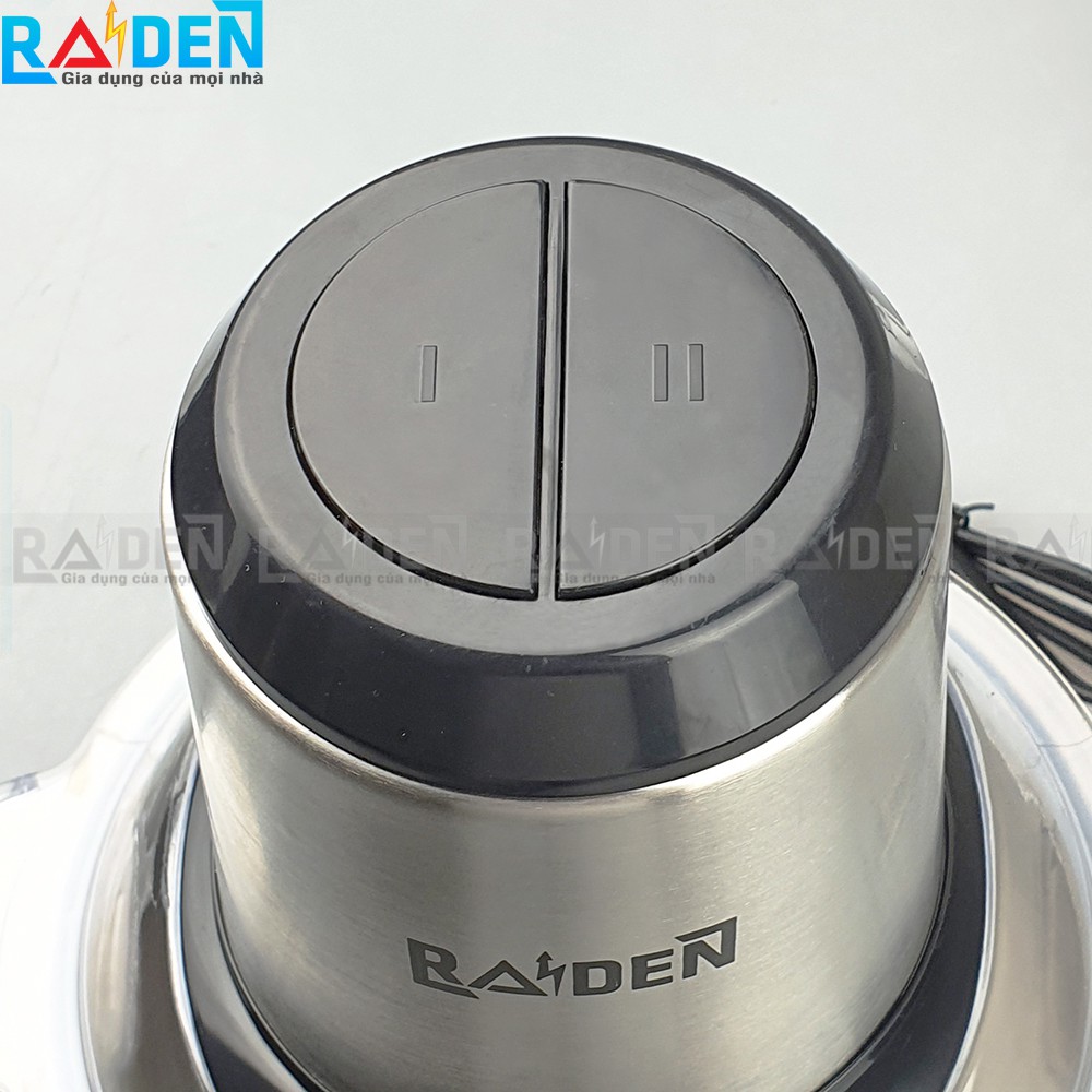 [Mã ELMALL10 giảm 10% đơn 500K] Máy xay thịt 350W Raiden RD-202 cối inox 304 dung tích 1.8L