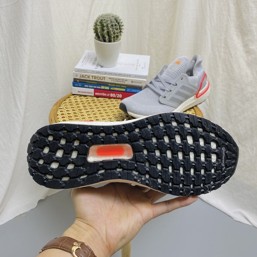 ✔️Giày Ultra Boost 6.0 Xám Đỏ, Giày Chạy Bộ Fullbox✔️