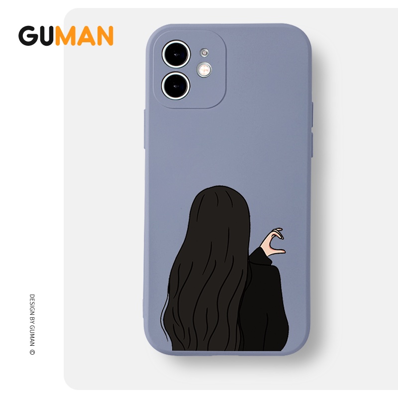 Ốp lưng GUMAN mềm cặp đôi dễ thương đẹp cho iPhone 14 13 12 11 Pro Max SE2020 X XR XS 8 7 ip 6S 6Plus kute B367