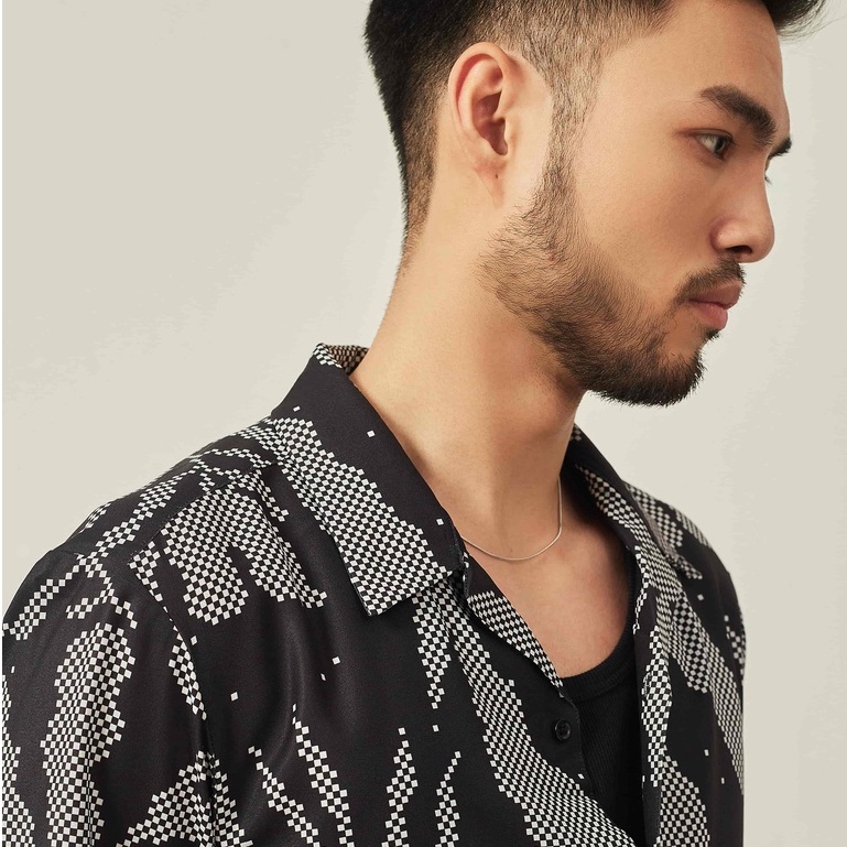 [Mã BMLTA35 giảm đến 35K đơn 99K] Áo sơ mi ngắn tay nam mềm mịn Highway (Menswear) Floral Pixels