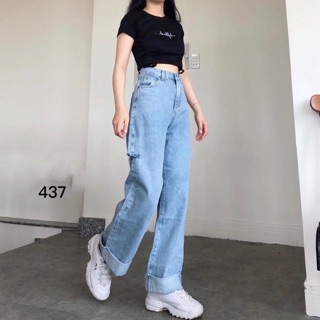 Quần Jeans ống rộng, quần ống rộng