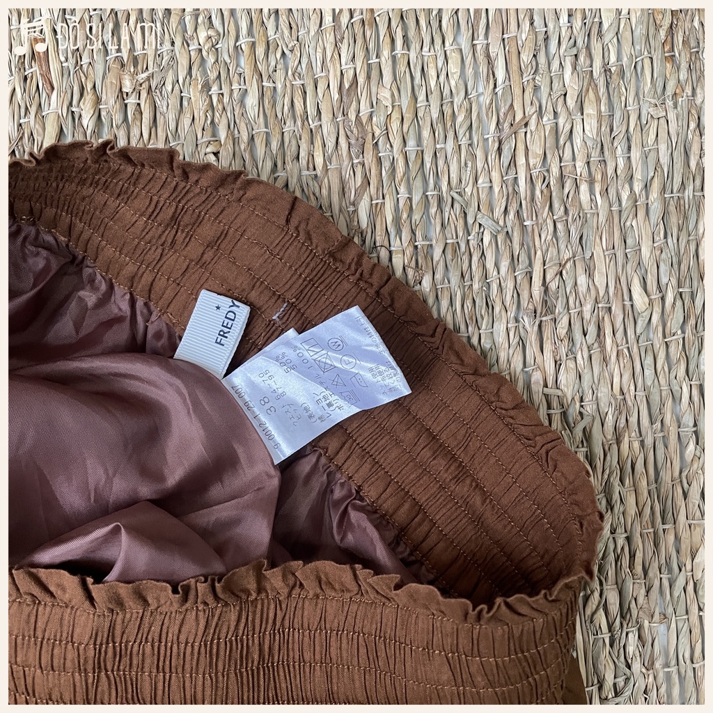 Combo Áo Sơ Mi Đen + Quần Culottes Nâu Linen | Secondhand | Đô Si La Mi | A118 |